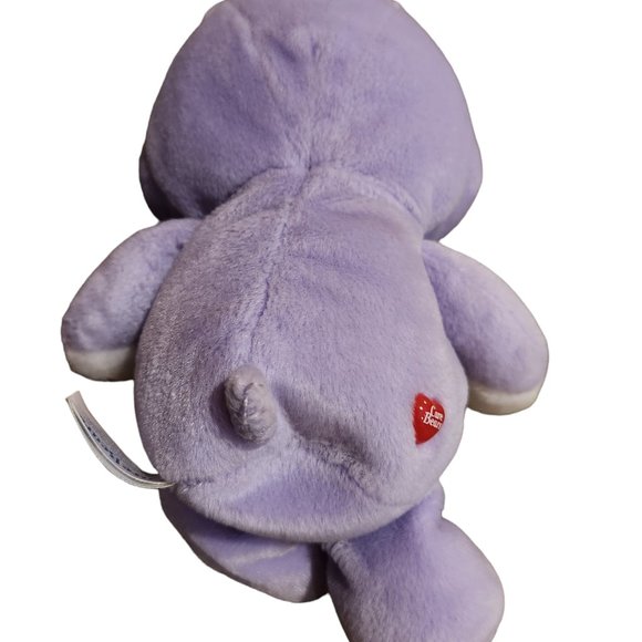 2002 Share Bear Care Bear with Milkshake 7.5" Plush Stuffed Animal by Play Along - Picture 2 of 3